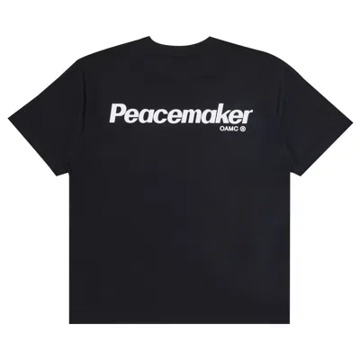 Pre-owned Oamc Goat Exclusive For Manifesto  Peacemaker T-shirt | Black | Men's Size Xl