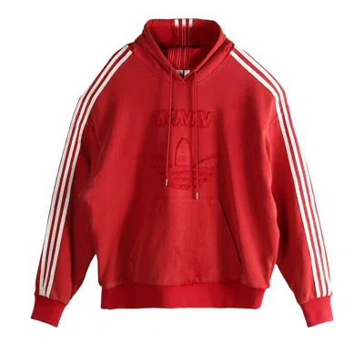 Pre-owned Adidas Originals Adidas X Avavav Shoulderless Hoodie 'power Red' | Men's Size M