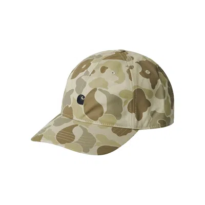 Pre-owned Carhartt Wip Madison Logo Hat 'duck Camo' | Green | Men's Size Onesize
