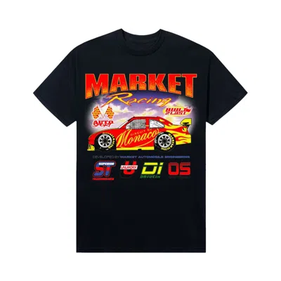 Pre-owned Market Built 2 Last Open End Jersey Knit Tee 'black' | Men's Size Xl