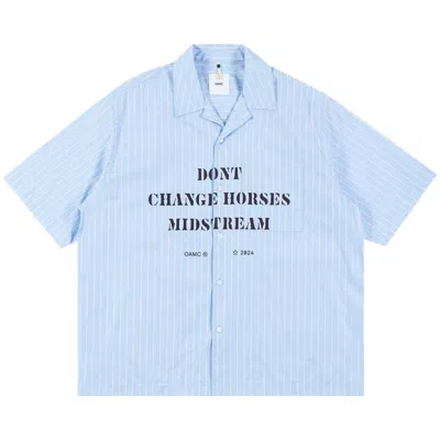 Pre-owned Oamc Kurt Shirt 'light Blue Stripe' | Men's Size S