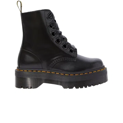 Pre-owned Dr. Martens' Dr. Martens Molly Wmns Leather Platform Boot 'black' | Women's Size 7