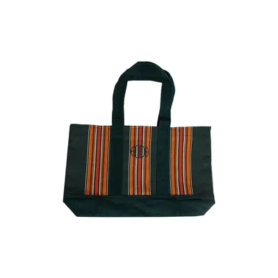 Pre-owned Bode Parakeet Stripe Tote 'green Multicolor' | Men's Size Onesize