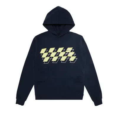 Pre-owned Thames Mmxx Goat Exclusive For Manifesto . Kaleidoscope Racker Upper Hoodie | Blue | Men's Size M