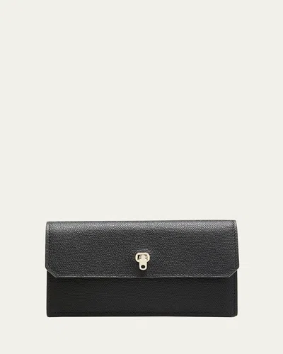 Valextra Brera Flap Leather Wallet