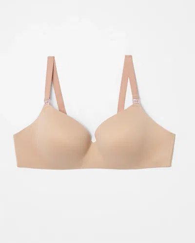 Soma Enbliss Maternity Nursing Wireless Bra In Beige Nude Size 42c |  Women's Bras