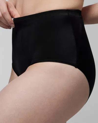 Soma Women's Mid-level Shapewear Brief In Black Size Xl
