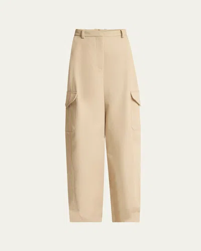 Givenchy Barrel Leg Cargo Wool Trousers