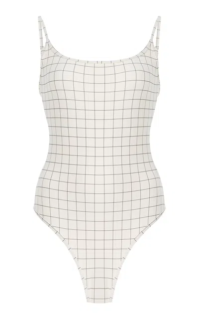 Totême Windowpane Swimsuit