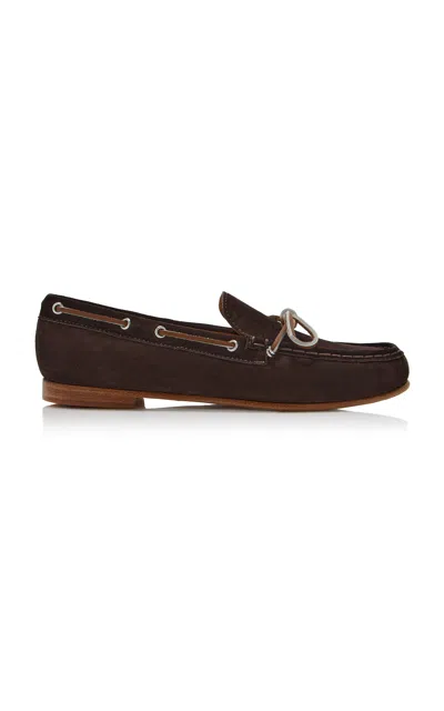 Freda Salvador Exclusive Morgan Suede Boat Shoes