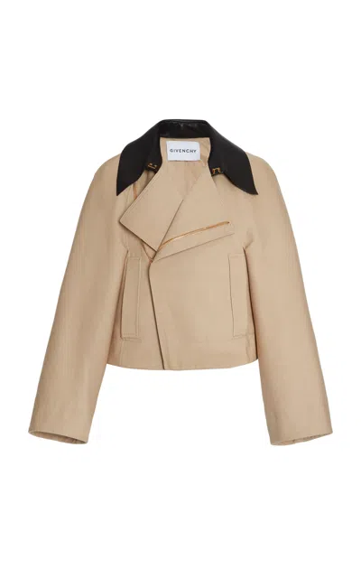 Givenchy Contrast-trim Cotton-blend Caban