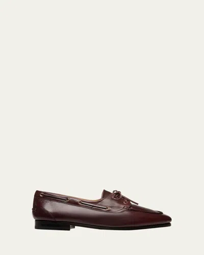 Bally Men's Pathy Leather Boat Shoes