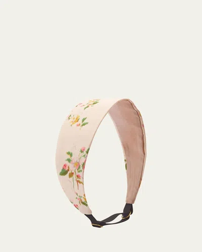 Lelet Ny Annika Silk Headwrap In Pink