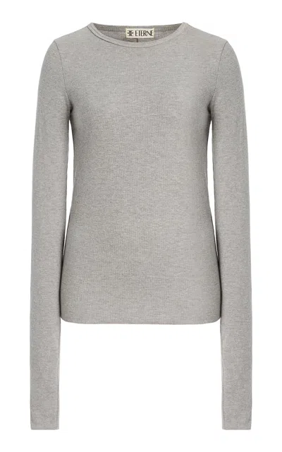 Éterne Ribbed-knit Fitted Top