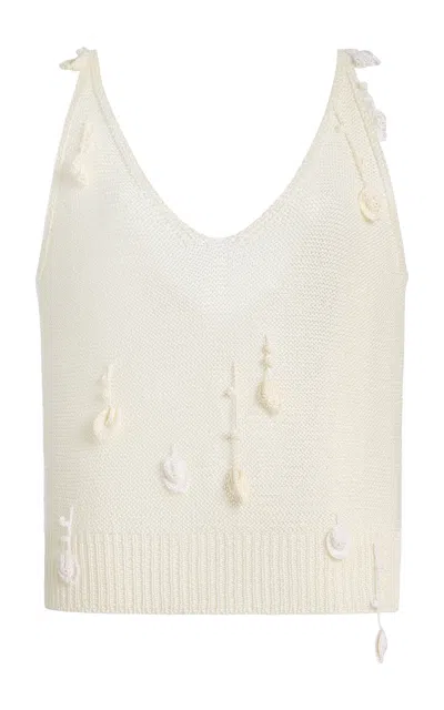 Anna October Lula Top In White
