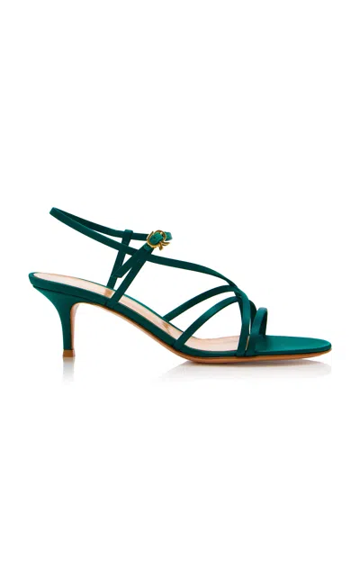 Gianvito Rossi Crepe Satin Sandals