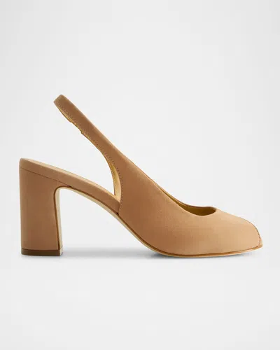 Bernardo Footwear Adell Peep Toe Slingback In Brown