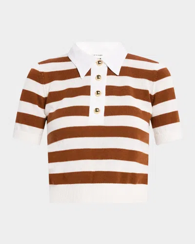 Frame The Bold Stripe Polo Sweater