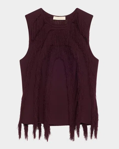 Ulla Johnson Bonnie Sleeveless Fringe Knit Top