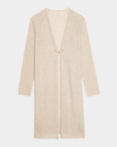 Zadig & Voltaire Daffy Pointelle Stars Cashmere Cardigan