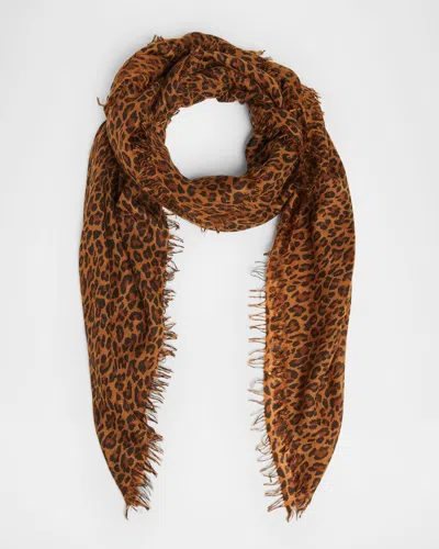 Isabel Marant Madicia Leopard-print Cashmere And Wool Scarf