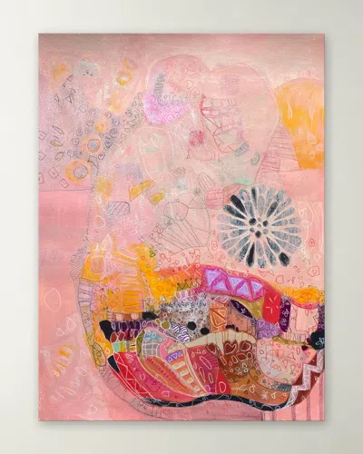 Rfa Fine Art Something Beautiful Hand-embellished Giclee By Marti Leroux In Pink