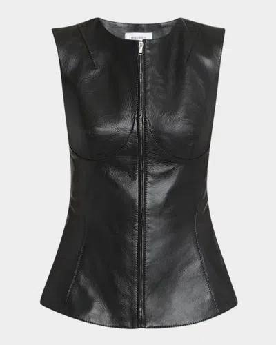 Alexander Mcqueen Sleeveless Leather Top