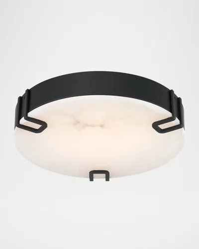 Eurofase Noga 16" Led Flush Mount, Matte Black