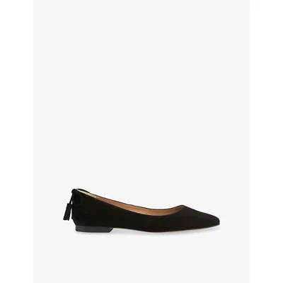 Lk Bennett Essie Tassel Flat In Black