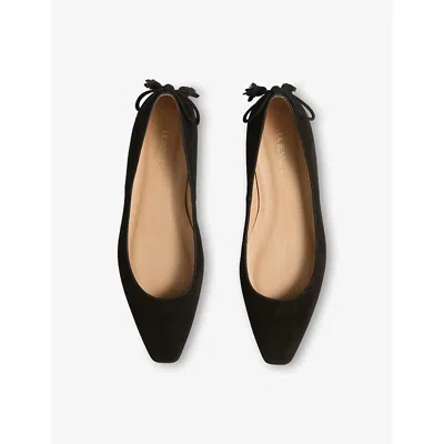 Lk Bennett Essie Tassel Flat In Black