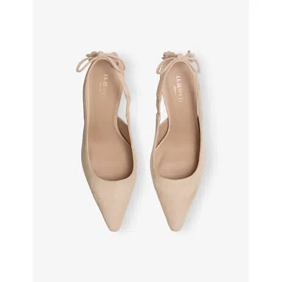 Lk Bennett Cary Slingback Pointed Toe Pump In Neutral