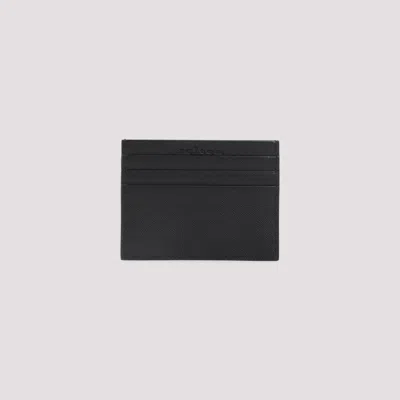Kiton Compact Textured Card Holder In Black