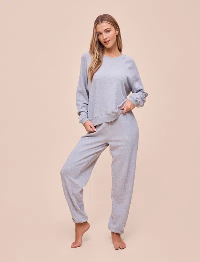 Papinelle Most Wanted Long Sleeve Cotton Blend Sweatshirt In Blue