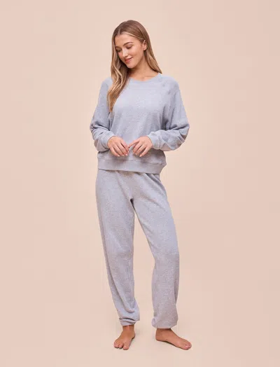 Papinelle Most Wanted Long Sleeve Cotton Blend Sweatshirt In Blue