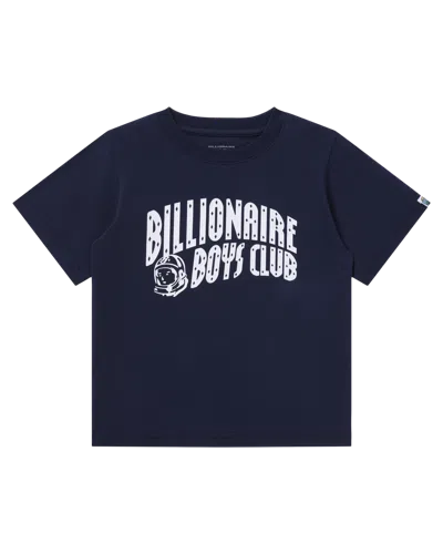 Billionaire Boys Club Kids Classic Curve Logo Tee In Black