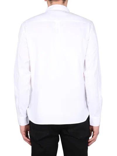 Allsaints Shirt With Logo Embroidery In White