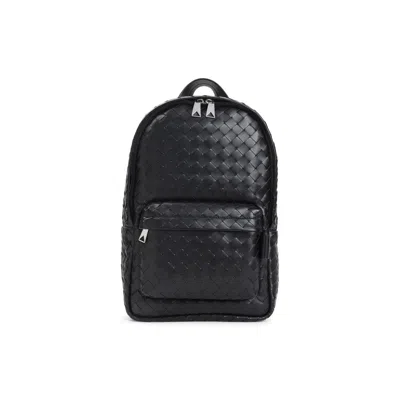 Bottega Veneta Black Intrecciato Backpack