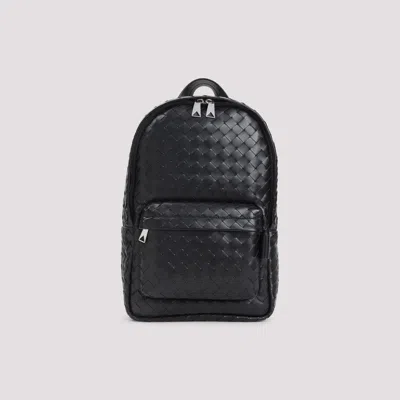 Bottega Veneta Black Intrecciato Backpack