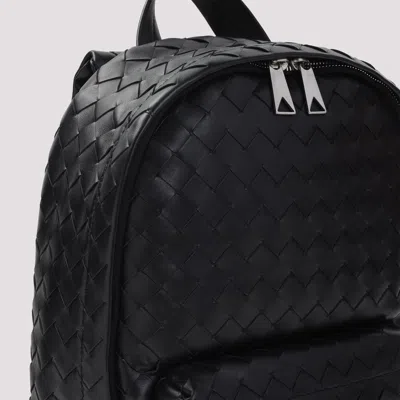 Bottega Veneta Black Intrecciato Backpack