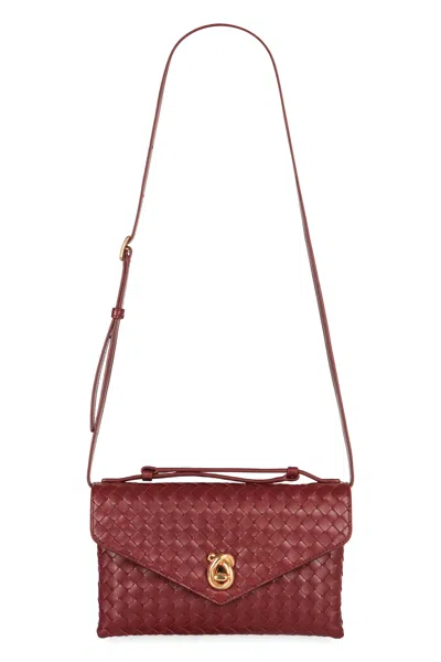 Bottega Veneta Knot Lock Leather Crossbody Bag