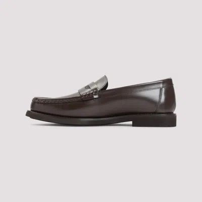 Brunello Cucinelli Leather Slip-on Loafers