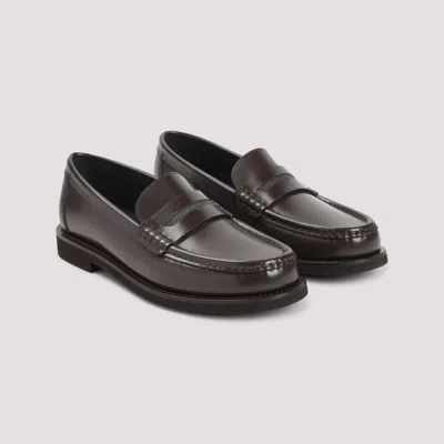 Brunello Cucinelli Leather Slip-on Loafers