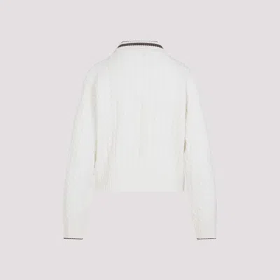 Brunello Cucinelli Sport Club Pullover With White Cashmere