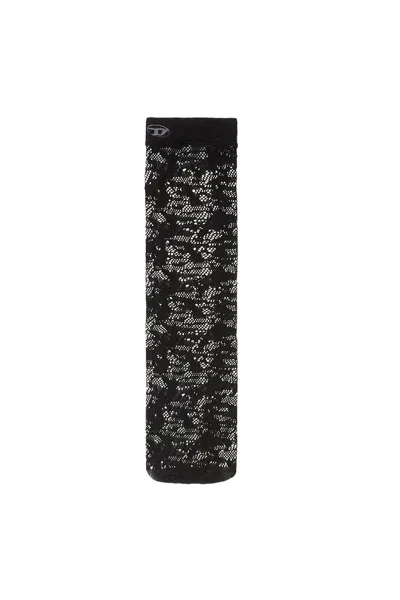 Diesel Long Socks In Camo Lace
