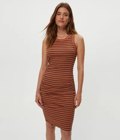 Michael Stars Demi Striped Ribbed Dress