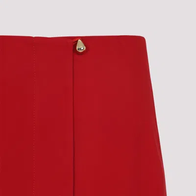 Carven Acetate Midi Skirt Women In Red