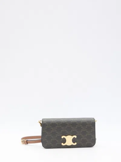 Celine Pouch In Triomphe Canvas