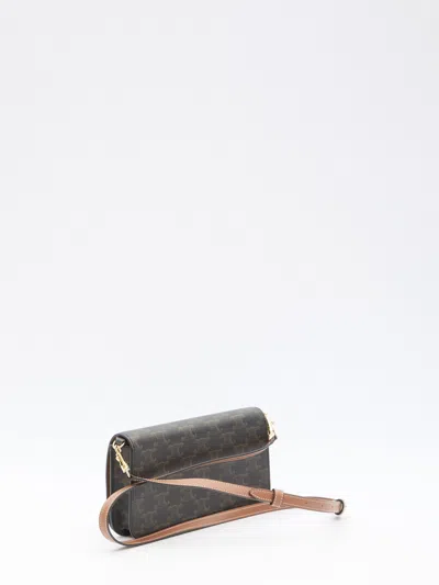 Celine Pouch In Triomphe Canvas