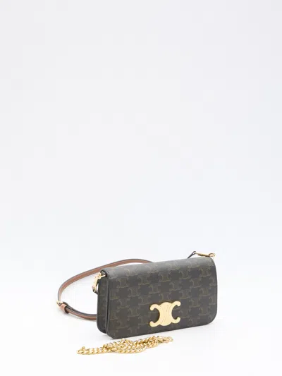 Celine Pouch In Triomphe Canvas