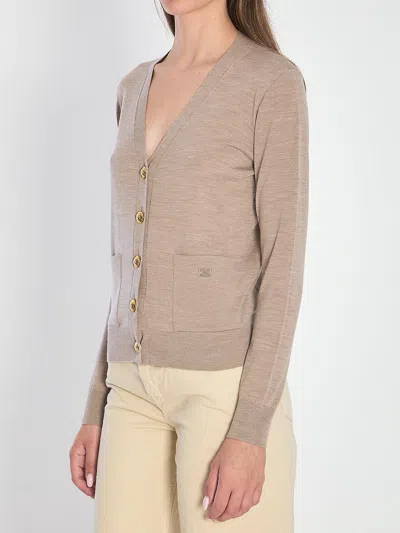 Celine Women Cardigan Triomphe In Brown